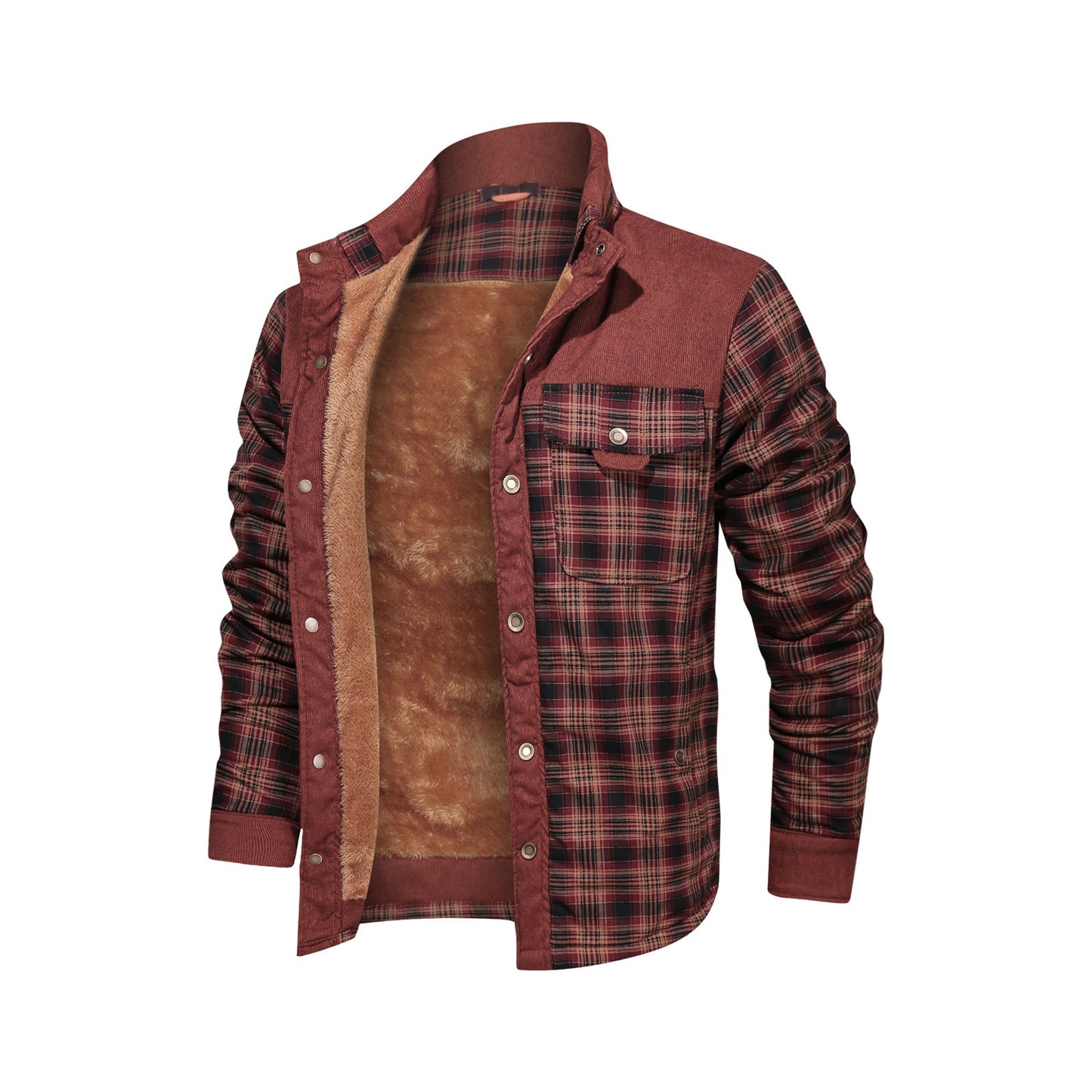 Männer Baumwolljacke, warmes Innenfutter, lässig