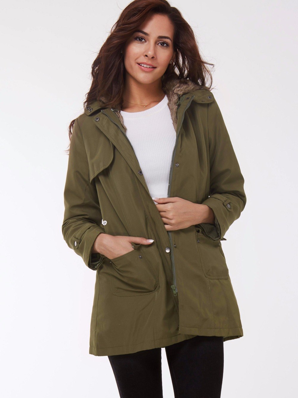 Damen Parka Herbst-Winter