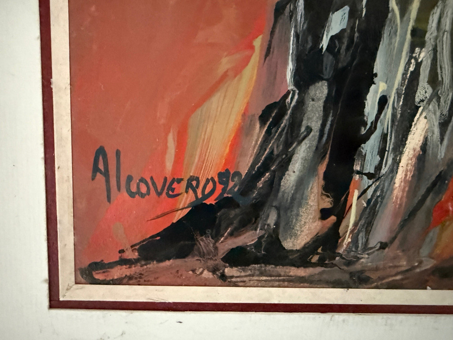 Die Reiter von Alcovery 92 "Öl auf Papier"