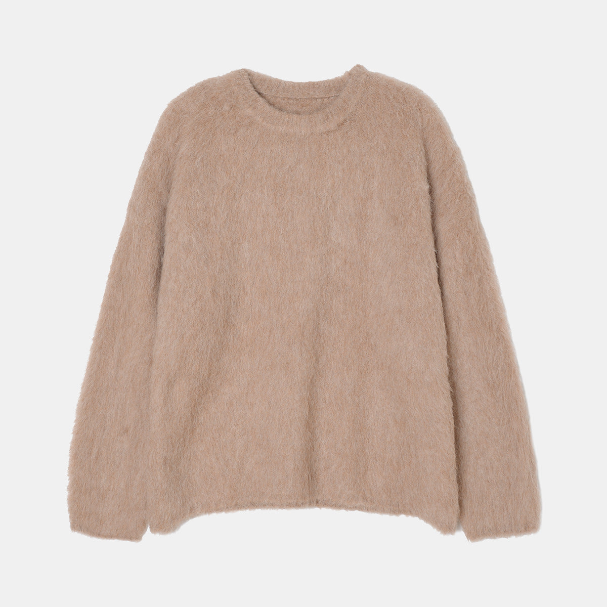 Damen Alpaka-Wollpullover mit Rundhalsausschnitt, Hochwertig