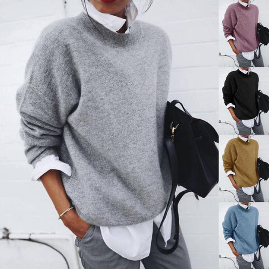 Damen Langarm Pullover Herbst-Winter in vielen Farben
