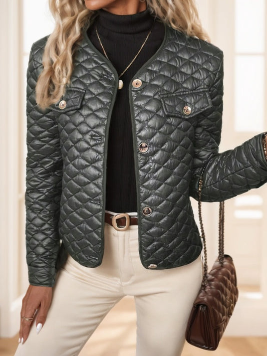 Damen Kurmantel, Elegant, rautenförmig gesteppt