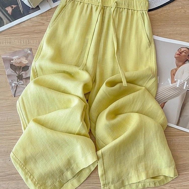 Hochtaillierte, trendige Hose aus Spandex