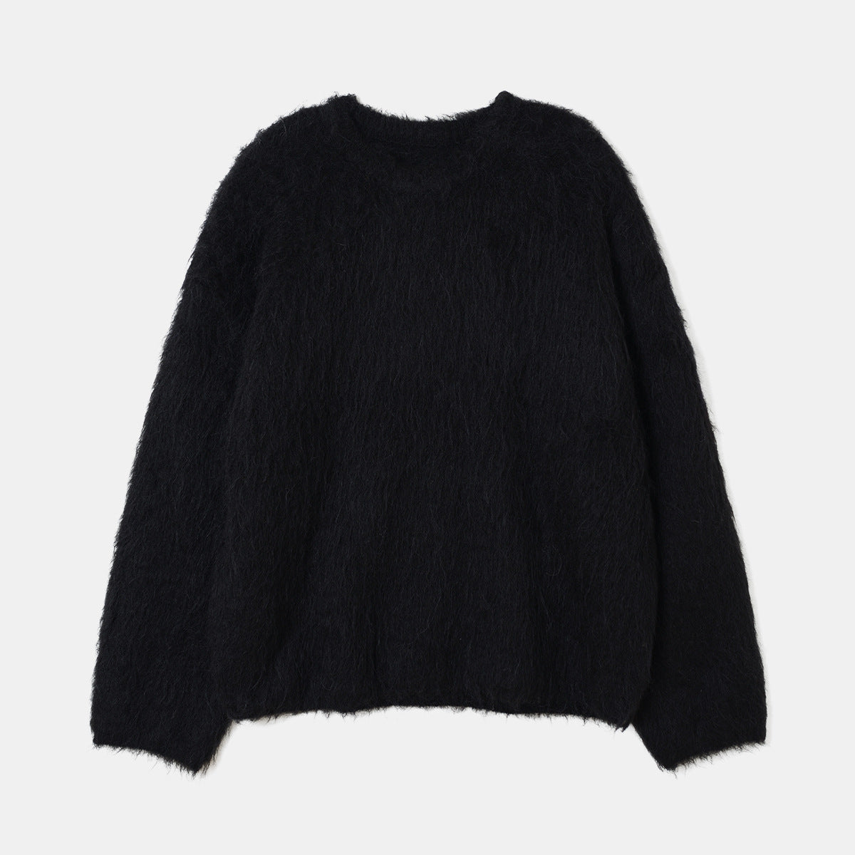 Damen Alpaka-Wollpullover mit Rundhalsausschnitt, Hochwertig
