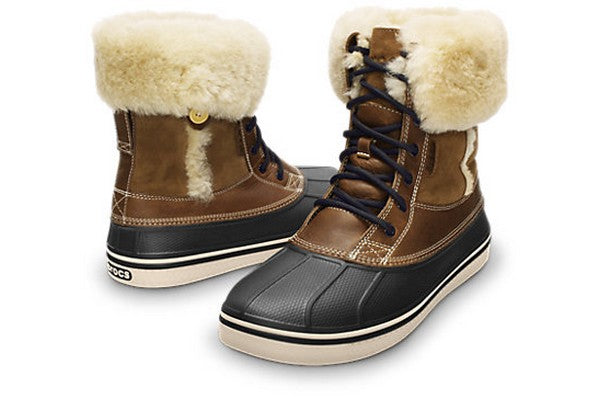 secondhand, Crocs Allcast Luxe Leather Duck Boots Women's