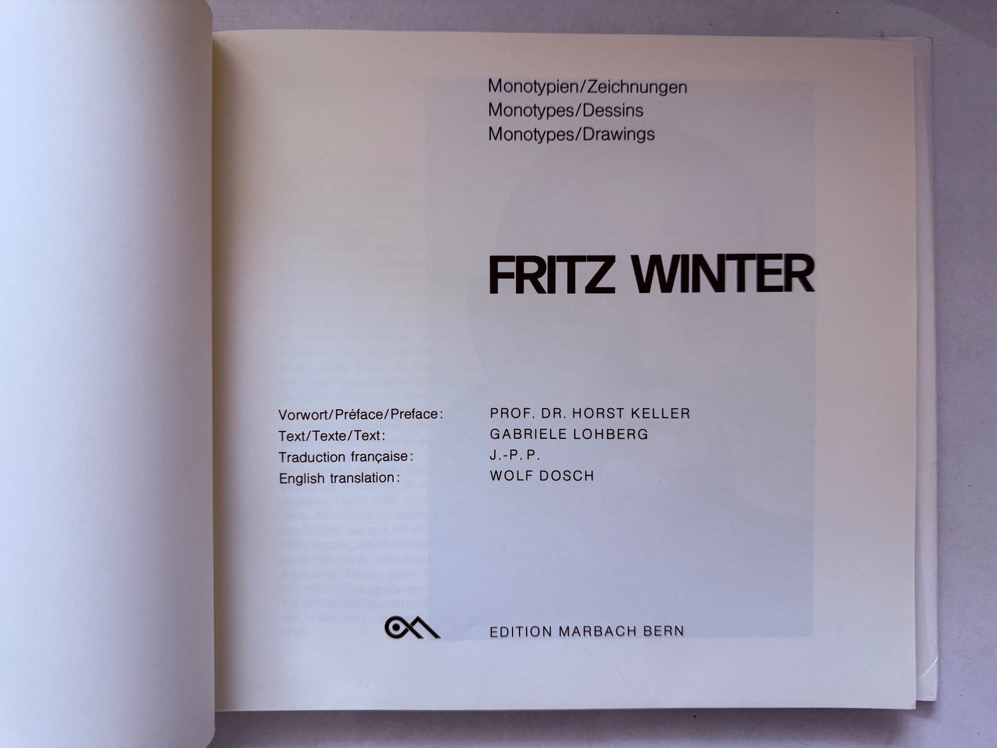 Fritz Winter - Monotypien, Zeichnungen