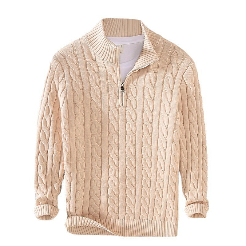 Männer Strickpullover aus reiner Baumwolle