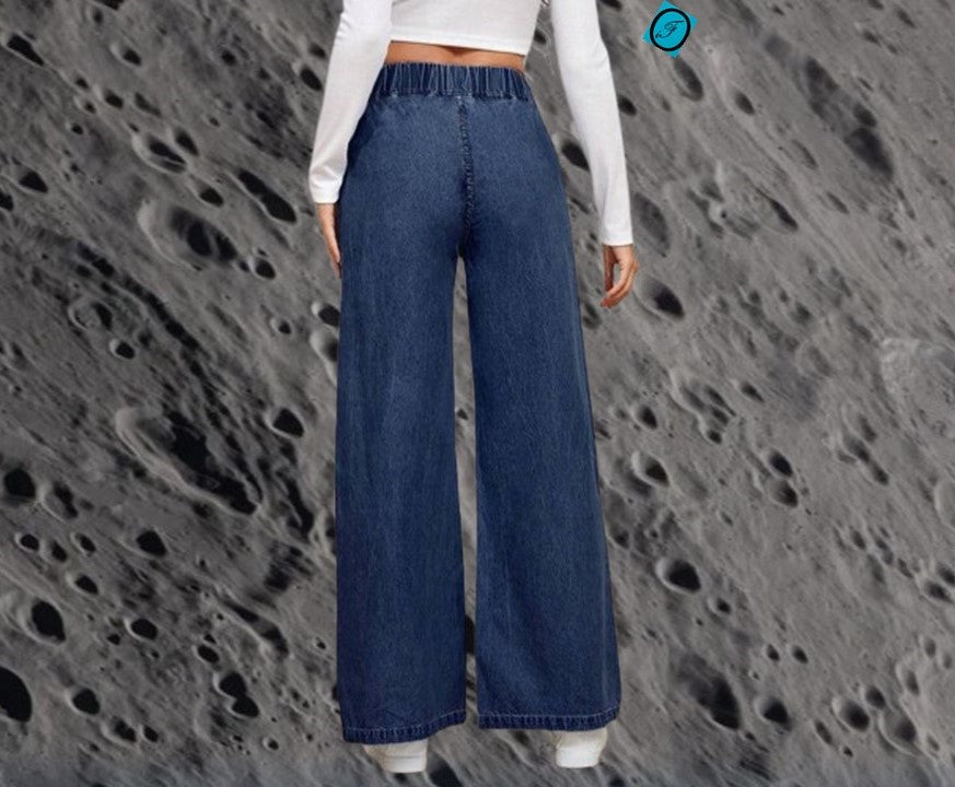 Damen-Jeans aus hochwertigem Polyester- bequeme Casual-Hose im Street-Style